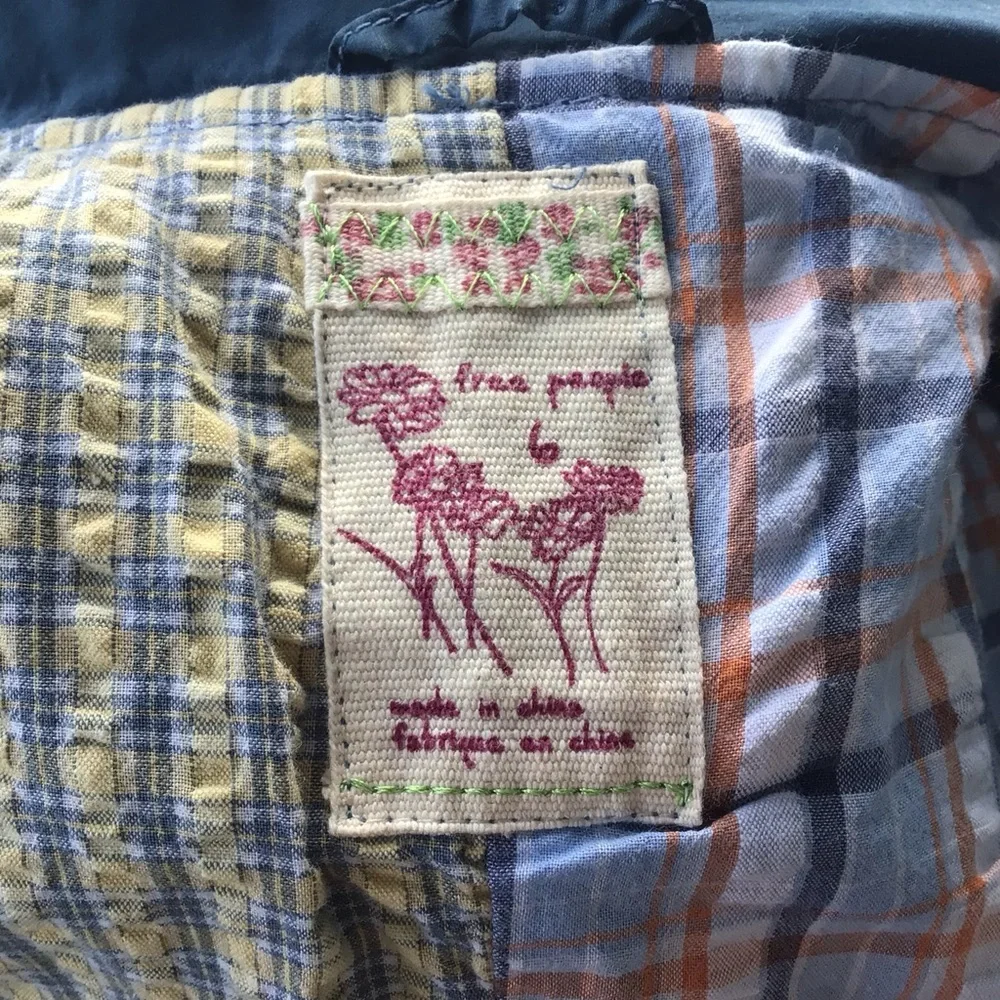 Free People 100% Cotton Utility Thigh Length Button Down Jacket Coat - Picture 11 of 16